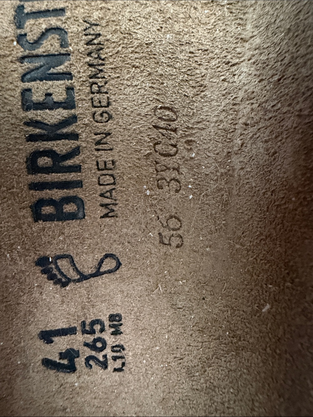 Birkenstock Off-White Suede Two-Strap Sandals - Picture 5 of 5